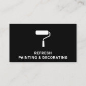 Schilder- en decoratorschilderingen, modern zwart visitekaartje (Voorkant)