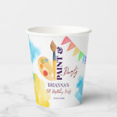 Schilder en partij kunst thema partij monogrammed papieren bekers (Achterkant)