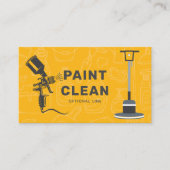 Schilder- en schoonmaakservice visitekaartje (Voorkant)