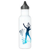 Schilder flesje Star skater blue Waterfles (Links)