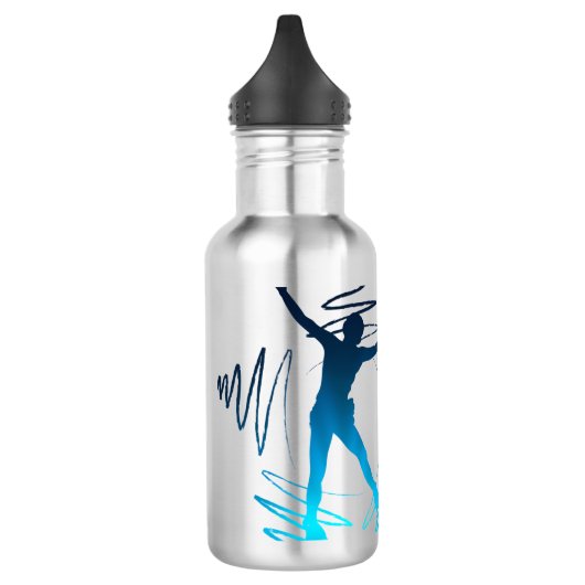 Schilder flesje Star skater blue Waterfles (Links)
