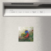 Schilder geschilderd Bunting Bird Magneet (Insitu (Vaatwasser))