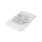 Schilder het afbeelding zelf een tropisch patroon badmat (Gekanteld)