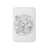 Schilder het afbeelding zelf een tropisch patroon badmat (Voorkant Verticaal)