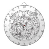 Schilder het afbeelding zelf een tropisch patroon dartbord (Voorkant)