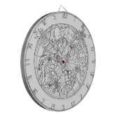 Schilder het afbeelding zelf een tropisch patroon dartbord (Voorkant Links)