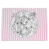 Schilder het afbeelding zelf een tropisch patroon groot cadeauzakje (Voorkant)