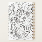 Schilder het afbeelding zelf een tropisch patroon planner (Achterkant)