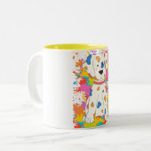 schilder hond tweekleurige koffiemok (Voorkant links)