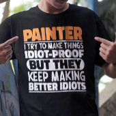 Schilder Ik probeer dingen grappig te maken uitspr T-shirt