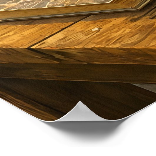 Schilder in de tuin uit het kunstboek poster (Hoek)