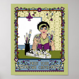 Schilder je eigen canvas_A_8x10 poster