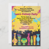 SCHILDER JE EIGEN POTTENBAKKERIJ Verjaardagsfeestu Kaart (Voorkant)