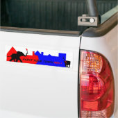 Schilder je Town Red! Bumpersticker (Op Truck)