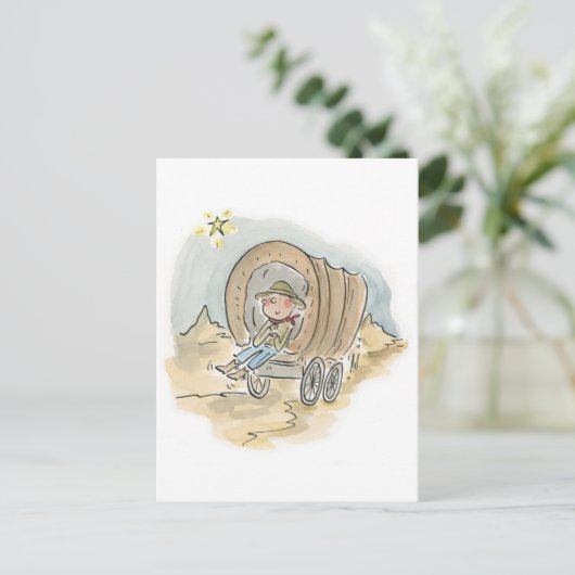 Schilder je wagen briefkaart (Staand voorkant)