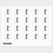 Schilder KANJI (Chinese tekens) Ronde Sticker (Vel)
