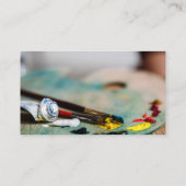 Schilder Kunstenaar Palet Schilderen Visitekaartje (Achterkant)