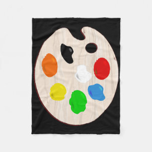 Schilder Kunstenaar Verf Palet Halloween Kostuum Fleece Deken
