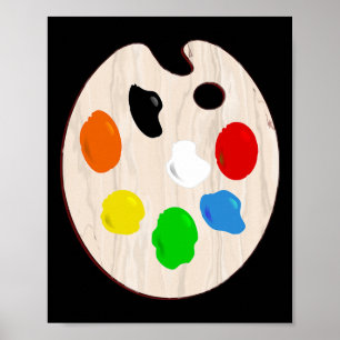 Schilder Kunstenaar Verf Palet Halloween Kostuum Poster