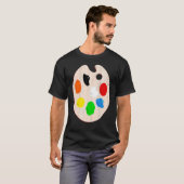 Schilder Kunstenaar Verf Palet Kostuum Halloween T-shirt (Voorkant volledig)