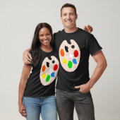 Schilder Kunstenaar Verf Palet Kostuum Halloween T-shirt (Unisex)
