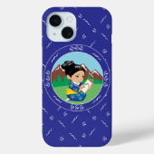 Schilder landschapsblauw van Japans meisje Case-Mate iPhone Case (Achterkant)