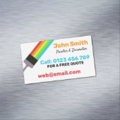 schilder magnetisch visitekaartje (Voorbeeld)