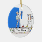 Schilder - Mannelijk Keramisch Ornament (Rechts)