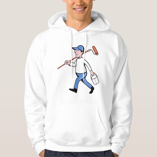 Schilder Mannen Hoodie (Voorkant)