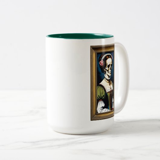 Schilder me tweekleurige koffiemok (Voorkant rechts)