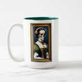 Schilder me tweekleurige koffiemok (Links)