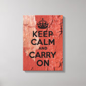 Schilder met rode schil Kalm houden Canvas Afdruk (Voorkant)
