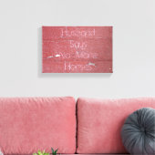 Schilder met schil, man zegt geen paarden meer canvas afdruk (Insitu (Woonkamer))