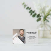 Schilder met verfrol visitekaartje (Staand voorkant)