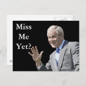 Schilder-Miss me toch? Briefkaart (Voorkant / Achterkant)