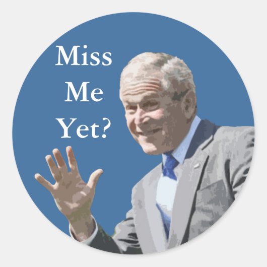 Schilder-Miss me toch? Ronde Sticker (Voorkant)