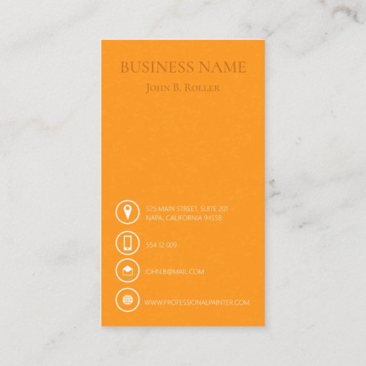 Schilder modern professioneel ontwerp visitekaartje (Achterkant)