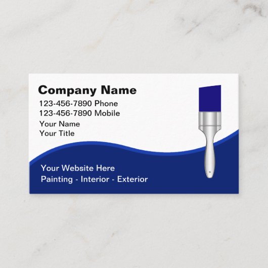 Schilder Moderne Visitekaartjes (Voorkant)