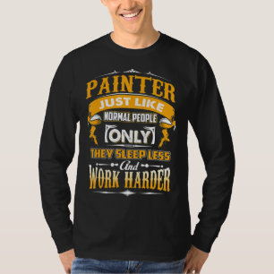 Schilder net als normale mensen slapen alleen t-shirt