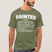 Schilder Noun Schilderen Liefhebber Cool House Pai T-shirt (Voorkant)