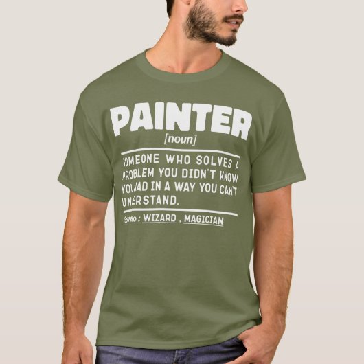 Schilder Noun Schilderen Liefhebber Cool House Pai T-shirt (Voorkant)