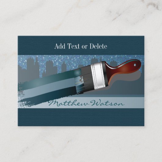 Schilder / Ontwerper / Stadsplanner Visitekaartje (Voorkant)