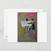 Schilder op het werk briefkaart (Voorkant / Achterkant)