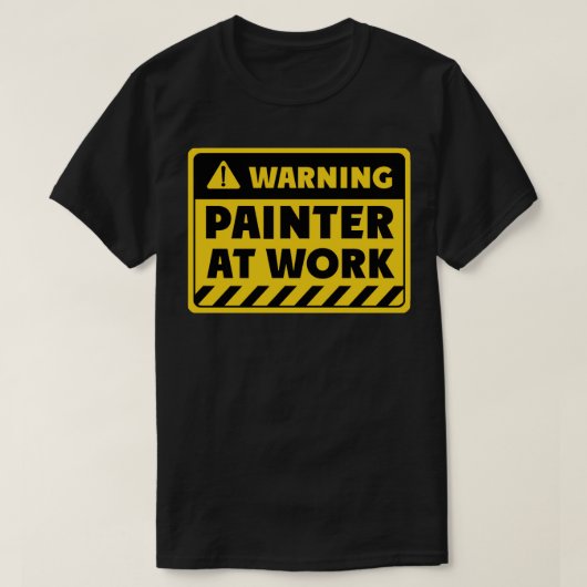Schilder op het werk t-shirt (Design voorkant)