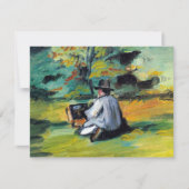 Schilder op het werk van Paul Cezanne,  Kunst (Voorkant)