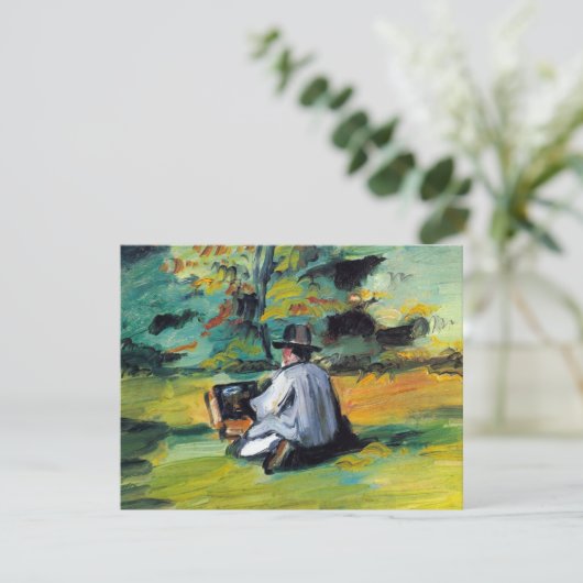 Schilder op het werk van Paul Cezanne,  Kunst (Staand voorkant)