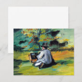 Schilder op het werk van Paul Cezanne,  Kunst (Voorkant / Achterkant)