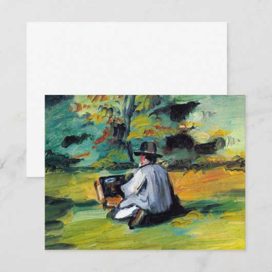 Schilder op het werk van Paul Cezanne, Kunst (Voorkant / Achterkant)