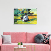 Schilder op het werk van Paul Cezanne,  Kunst Canvas Afdruk (Insitu (Woonkamer))