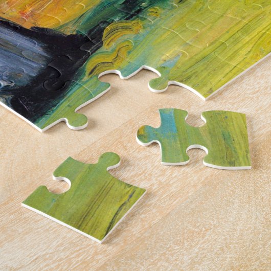 Schilder op het werk van Paul Cezanne,  Kunst Legpuzzel (Zijkant)
